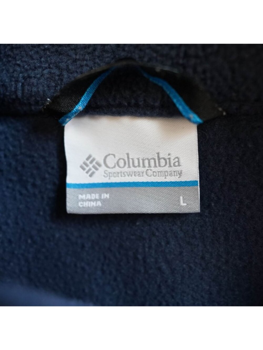 Columbia Fleece Vest Mens L Blue Full Zip Pockets Lightweight Outdoor Hiking - Picture 4 of 10